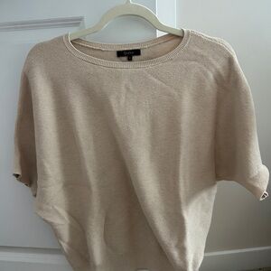 Quince Cream dolman Knit Sweater tee top